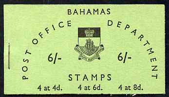 Bahamas 1965 6s booklet (green cover) complete and fine, SG SB5
