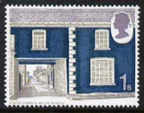 GB Great Britain 1970 British Rural Architecture - Cottages 1s with upward shift of lilac unmounted mint SG 817