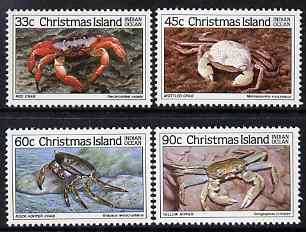 Christmas Island 1985 Crabs - 3rd series perf set of 4 unmounted mint, SG 203-6