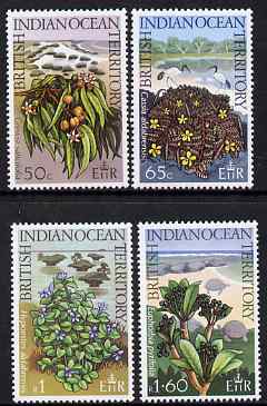 British Indian Ocean Territory 1975 Wildlife (3rd series) Seashore Plants perf set of 4 unmounted mint, SG 77-80