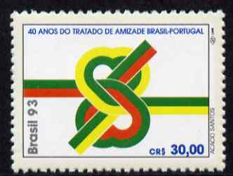 Brazil 1993 Brazil - Portugal Friendship Treaty 30cr unmounted mint SG 2607