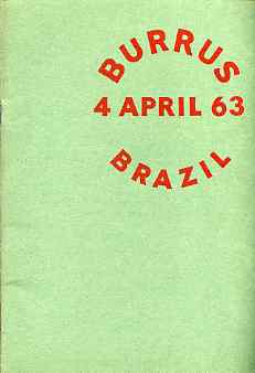 Auction Catalogue - Brazil - Robson Lowe 4 Apr 1963 - the Burrus coll - catalogue only