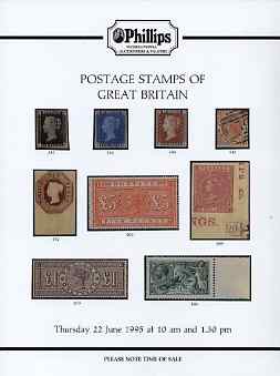 Auction Catalogue - GB Great Britain - Phillips 22 June 1995 - with prices realised