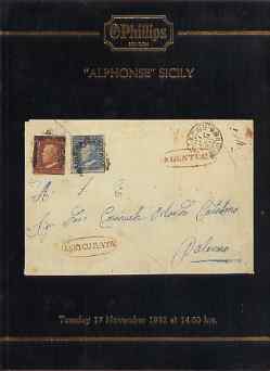 Auction Catalogue - Sicily - Phillips 17 Nov 1992 - the Alphonse coll - with prices realised