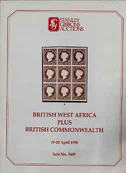 Auction Catalogue - British West Africa - Stanley Gibbons 19-20 Apr 1990 - plus Commonwealth sale - catalogue only