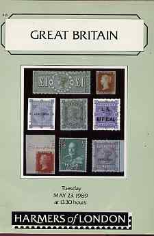 Auction Catalogue - GB Great Britain - Harmers 23 May 1989 - incl the Mrs S C Rothschild coll (catalogue only)