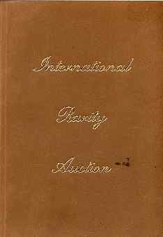 Auction Catalogue - International Rarity Auction - Greg Manning 10 May 1980 - catalogue only