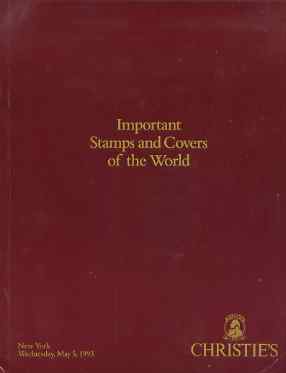 Auction Catalogue - Important Stamps & Covers - Christie's Robson Lowe 9 May 1990 - catalogue only