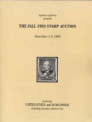 Auction Catalogue - United States - Superior 1-2 Nov 1993 - Worldwide - catalogue only