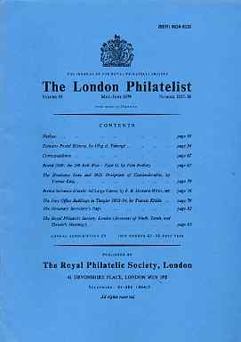 Literature - London Philatelist Vol 88 Number 1037-38 dated May-June 1979 - with articles relating to Brazil, Czechoslovakia, British Solomon Islands & Tangier
