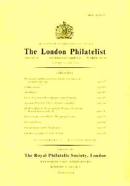 Literature - London Philatelist Vol 92 Number 1089-90 dated Sept-Oct 1983 - with articles relating to Ceylon, Argentine & Finland