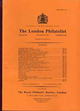 Literature - London Philatelist Vol 100 Number 1183-84 dated July-Aug 1991 - with articles relating to St Vincent & German Posts in East Africa