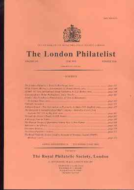 Literature - London Philatelist Vol 104 Number 1226 dated June 1995 - with articles relating to France, Falkland Islands, Australia & Queensland