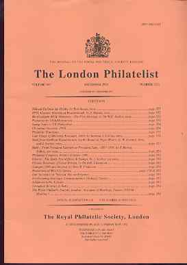 Literature - London Philatelist Vol 104 Number 1231 dated December 1995 - with articles relating to GB Great Britain Mulreadys, Niger Rivers, Haiti, Liberia & GB Great Britain Revenues