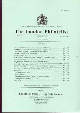 Literature - London Philatelist Vol 106 Number 1247 dated July-Aug 1997 - with articles relating to Cape of Good Hope & Egypt