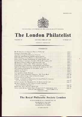 Literature - London Philatelist Vol 109 Number 1272 dated Jan-Feb 2000 - with articles relating to Canada (The Royal Collection), Norway & Greece