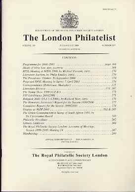 Literature - London Philatelist Vol 109 Number 1277 dated July-Aug 2000 - with articles relating to South Africa
