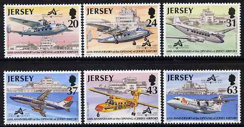 Jersey 1997 60th Anniversary of Jersey Airport set of 6 unmounted mint SG 807-12