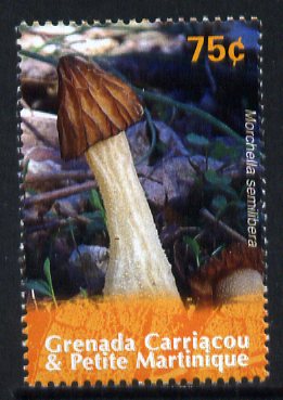 Grenada - Grenadines 2007 Morchella semilibera 75c from Fungi of the World set unmounted mint, SG 3892