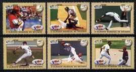 Cuba 2009 World Baseball Competition perf set of 6 unmounted mint 