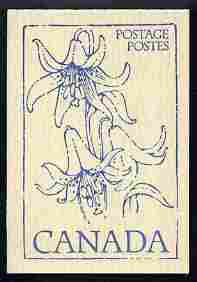 Canada 1979 Flowers & Trees - Canada Lily 50c booklet (blue on crean cover) complete and pristine, SG SB 86c