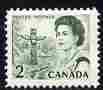Canada 1967-73 def 2c green (Totem Pole) unmounted mint SG 580
