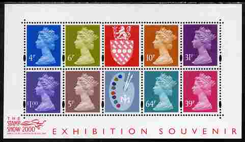 GB Great Britain 2000 Stamp Show m/sheet - Jeffery Matthews Colour palette unmounted mint SG MS 2146