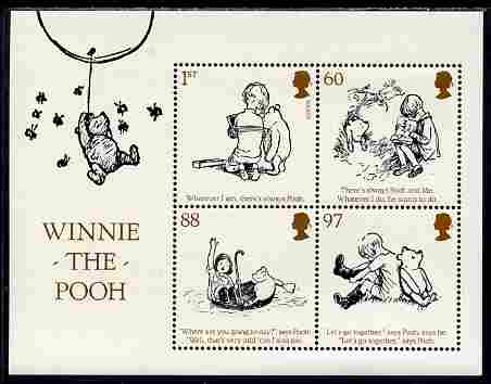 GB Great Britain 2010 Winnie the Pooh perf m/sheet unmounted mint