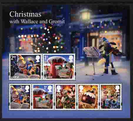 GB Great Britain 2010 Christmas with Wallace & Gromit perf m/sheet unmounted mint 