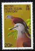 British Indian Ocean Territory 1990 Birds 20p Turtle Dove unmounted mint SG 91