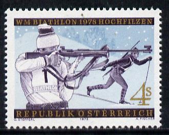 Austria 1978 Biathlon Championship unmounted mint, SG 1801*