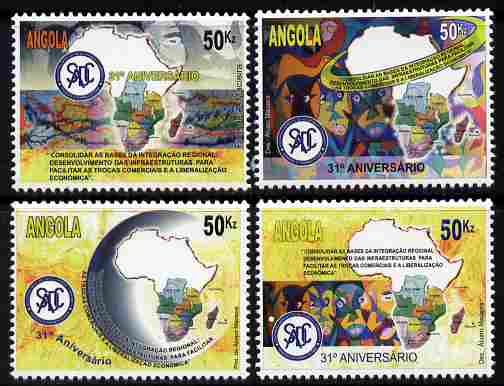 Angola 2011 31st Anniversary of SADC perf set of 4 unmounted mint 