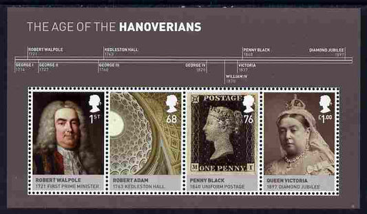 GB Great Britain 2011 The Hanoverians perf m/sheet unmounted mint