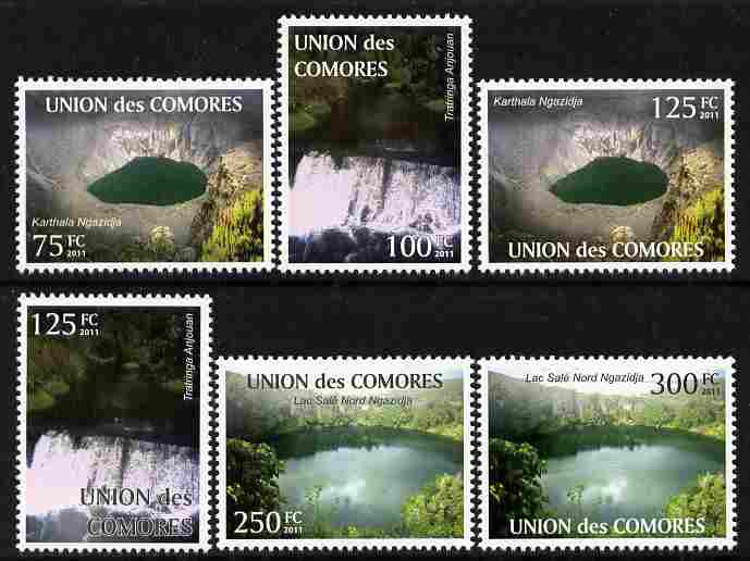 Comoro Islands 2011 Tourism perf set of 6 values unmounted mint 