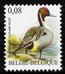 Belgium 2010-14 Birds - Northern Pintail 0.08 Euro unmounted mint, 