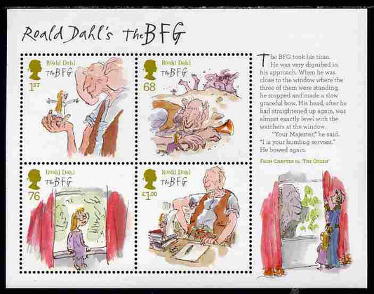 GB Great Britain 2011 Roald Dahl Anniversary perf m/sheet unmounted mint 
