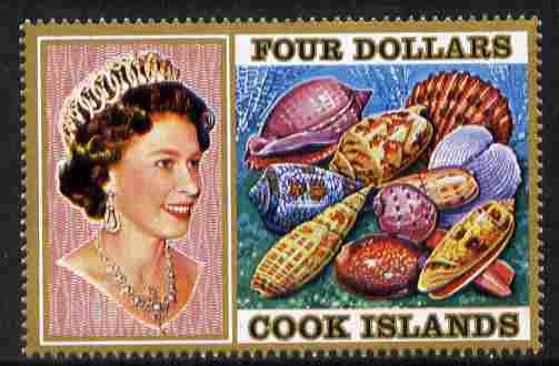 Cook Islands 1974 Sea Shells $4 definitive unmounted mint SG 484