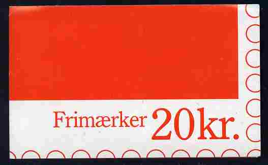 Denmark 1990 Numerals & Margrethe 20kr booklet complete & fine SG SB 134