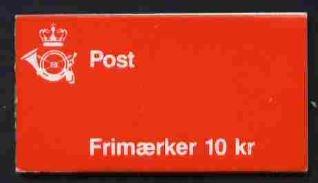 Denmark 1990 Numerals & Margrethe 10kr booklet complete & fine SG SB 133
