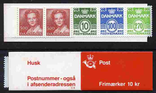 Denmark 1988 Numerals & Margrethe 10kr booklet complete & fine SG SB 122