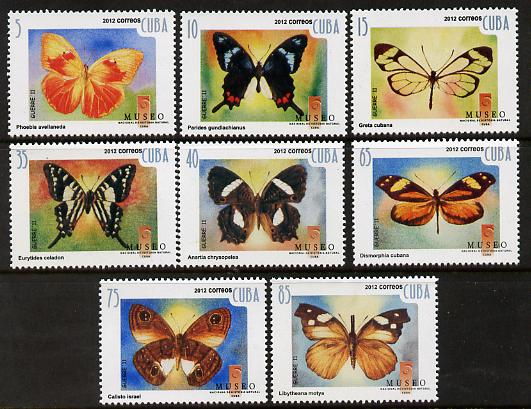 Cuba 2012 Butterflies perf set of 8 unmounted mint 