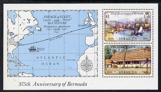 Bermuda 1984 375th Anniversary of First Settlement perf m/sheet unmounted mint, SG MS 477