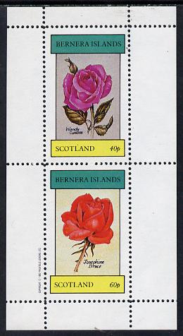 Bernera 1982 Roses (Wendy Cussons & Josephine Bruce) perf,set of 2 values (40p & 60p) unmounted mint