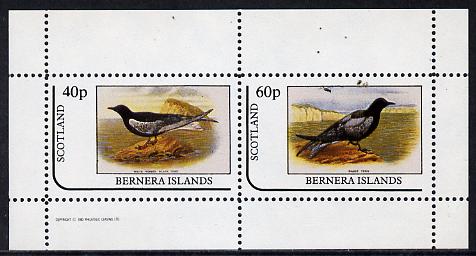 Bernera 1982 Birds #11 (Black Terns) perf,set of 2 values (40p & 60p) unmounted mint