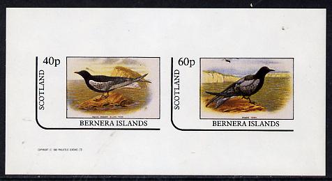 Bernera 1982 Birds #11 (Black Terns) imperf,set of 2 values (40p & 60p) unmounted mint