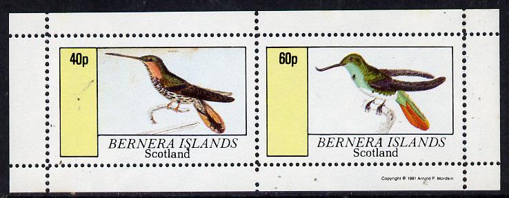 Bernera 1981 Humming Birds perf,set of 2 values (40p & 60p) unmounted mint