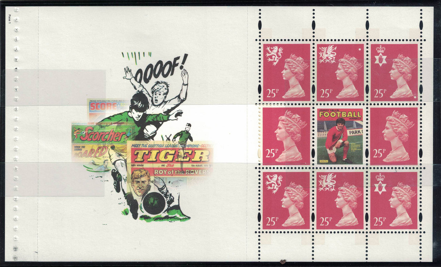 GB 1996 Prestige Pane SG Y1751a from DX18 (Euro 96) Unmounted Mint