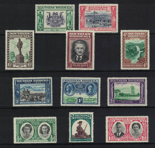 1940 Southern Rhodesia  Small Selection