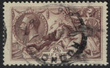 GB 1918 KGV SG 414 2/6d Choc-Brown Seahorse Used.