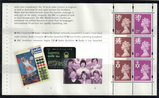 GB 1996 Booklet Pane SG NI81al from DX19 Unmounted Mint